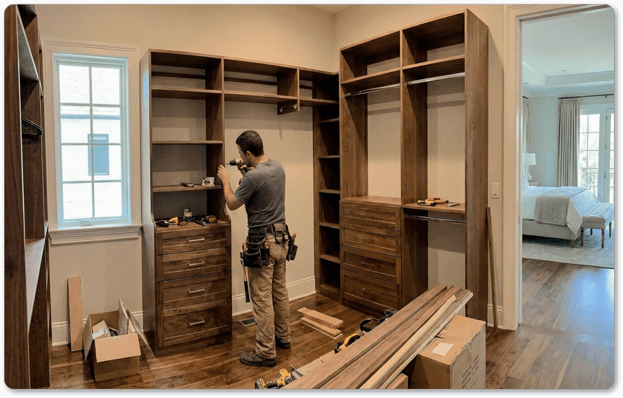 Handyman Closet Install